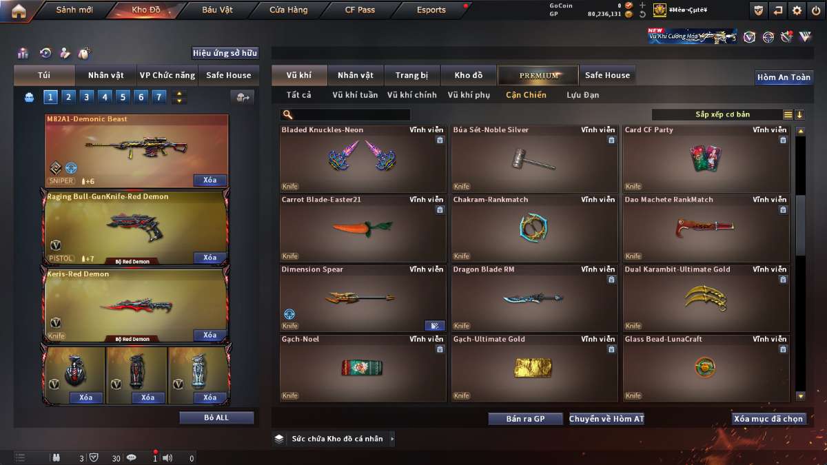 shop acc cf uy tin gia re